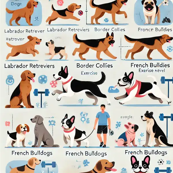 Different dog breeds and their exercise needs