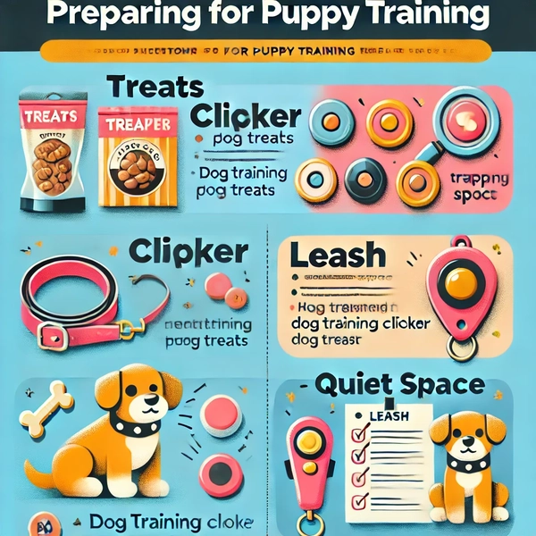 Preparing for puppy training