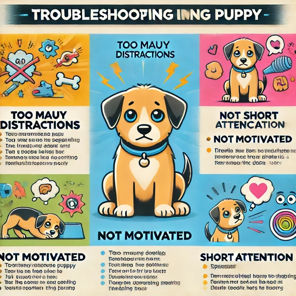 Troubleshooting tips for training a puppy