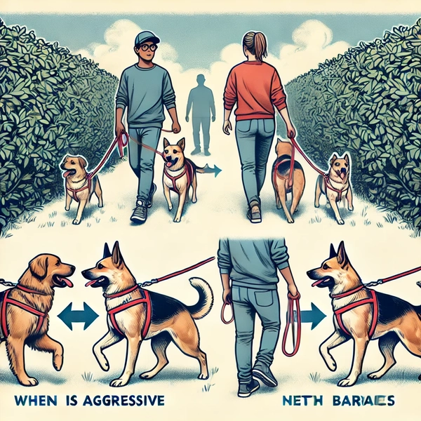 Way to introduce dogs when one is aggressive