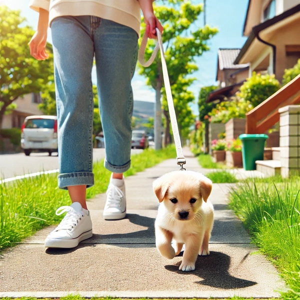 What is the best way to exercise a puppy Walks Around the Block