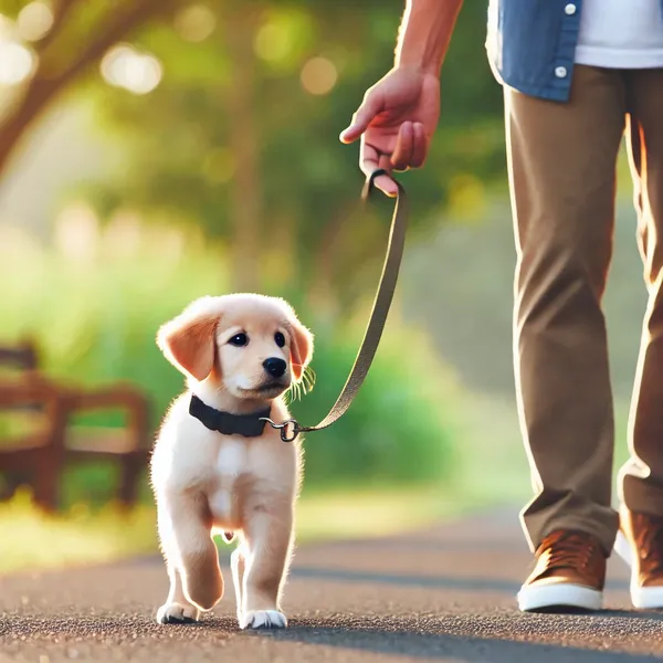 how to teach a puppy to walk on a leash without pulling